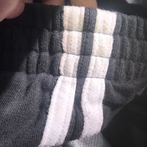 Brandy Melville Pants - Black sweat pants with white stripes Brandy Melville Pants - Black sweat pants with white stripes